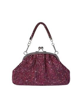Giarite Lima Rhinestone Shoulder Bag in Rose